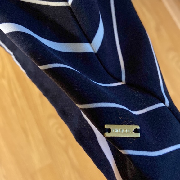 Tommy Hilfiger sleeveless navy & white striped midi dress - size 8 - Picture 5 of 11